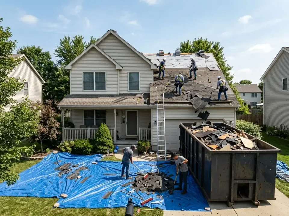 roof-replacement-debris-remova-004 — frequently asked questions, Cheapest Dumpster Rentals in Portland, IN